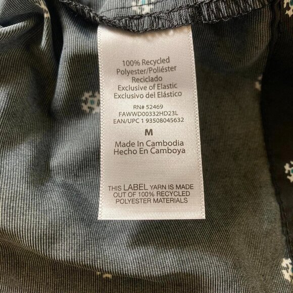 NWT Free Assembly Square Neck 3/4 Sleeve Dress, Blk/Wht Print MED Recycled! $34 - Picture 8 of 10